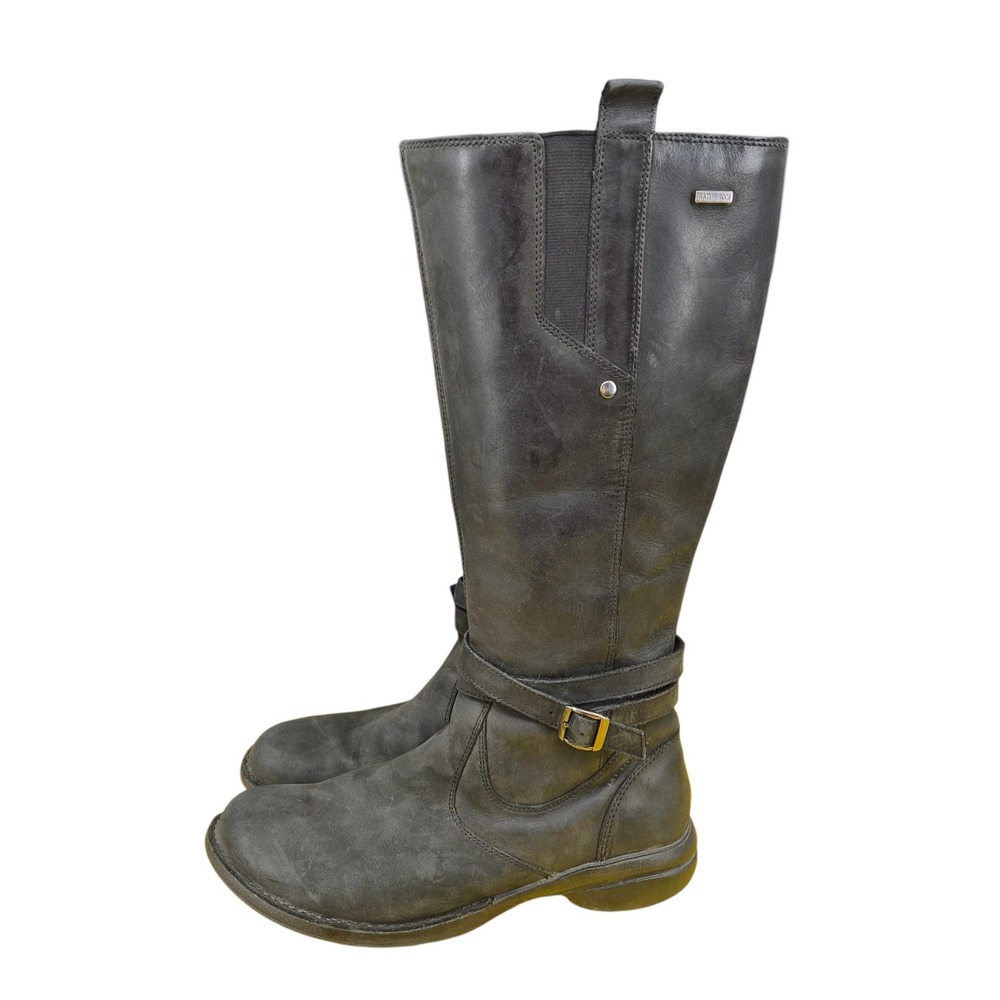 Merrell Black Leather Waterproof Tall Riding Boots J56030 Womens 9.5